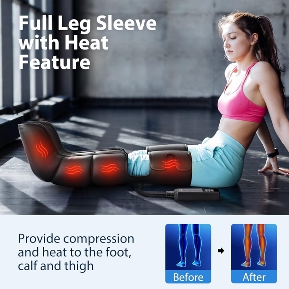 CINCOM Double Leg Massager with Heat and Compression - Picture 2 of 4